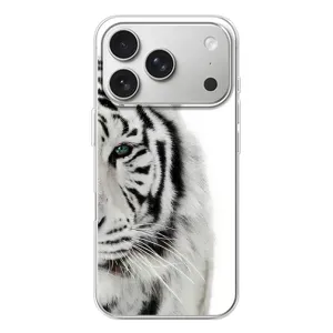 Чехлы с картинками животных iPhone 17 Pro (Белый Тигр)