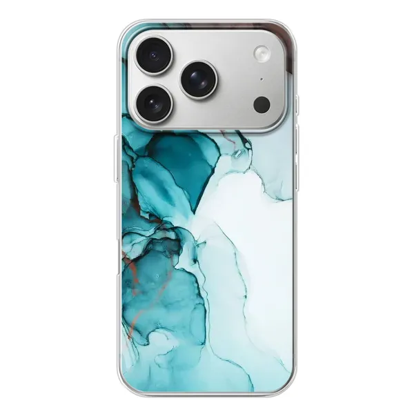 Чехол с принтом «Бирюзовый мрамор» для iPhone 17 Pro Чехол с принтом «Бирюзовый мрамор» для iPhone 17 Pro