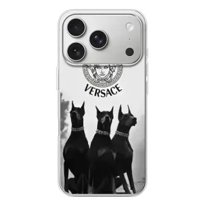 Чехлы VERSACE для Айфон 17 Pro (PREMIUMPrint) (Доберман Версаче)