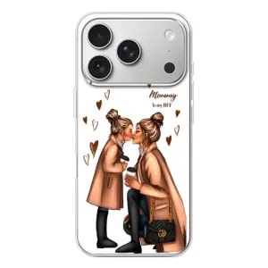 Чехол с печатью для iPhone 17 Pro - (Мама с ребенком) (AlphaPrint)