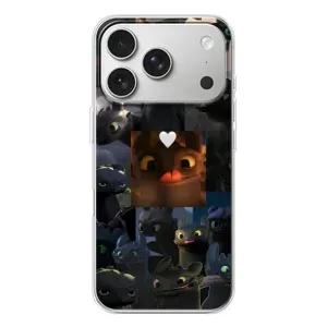 Чехол как приручить дракона на iPhone 17 Pro (Дракон коллаж)