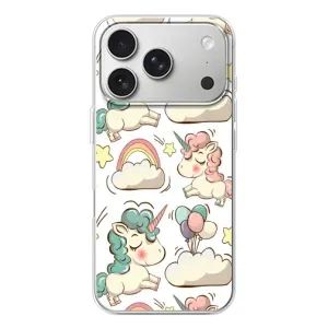 Чехол для Айфон 17 Pro - (Единорожки - Новинки) (AlphaPrint) (Единорожки)