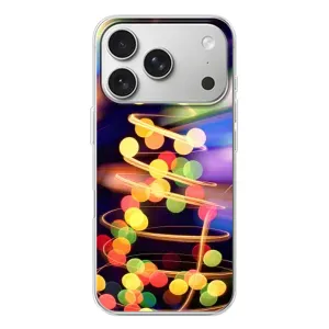 Новогодние Чехлы для Айфон 17 Pro (VPrint) (Елка с гирлянд)