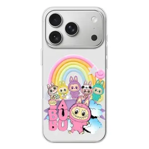 Чехол с Лабубу на iPhone 17 Pro (Фон Лабубу)