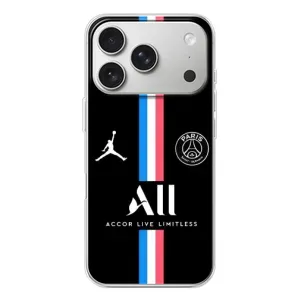 Чехлы PSG для iPhone 17 Pro (AlphaPrint) (футболка ПСЖ)