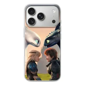Чехол как приручить дракона на iPhone 17 Pro (Иккинг и Астрид)