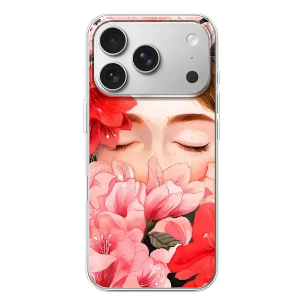 Чехол с принтом «Глаза в цветах» для iPhone 17 Pro