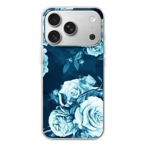 Чехлы (ART) Цветы на iPhone 17 Pro (VPrint) (Голубые Бутоны)