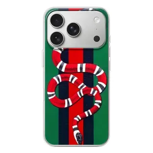 Чехлы ГУЧЧИ для Айфон 17 Pro (AlphaPrint) (Gucci змия)