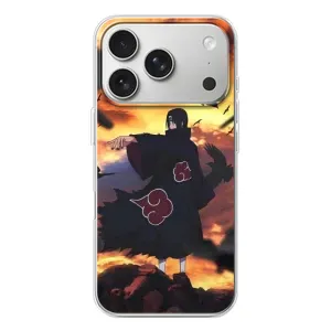Чехол Итачи Учиха дляАйфон 17 Pro (AlphaPrint) (Итачи с воронами)