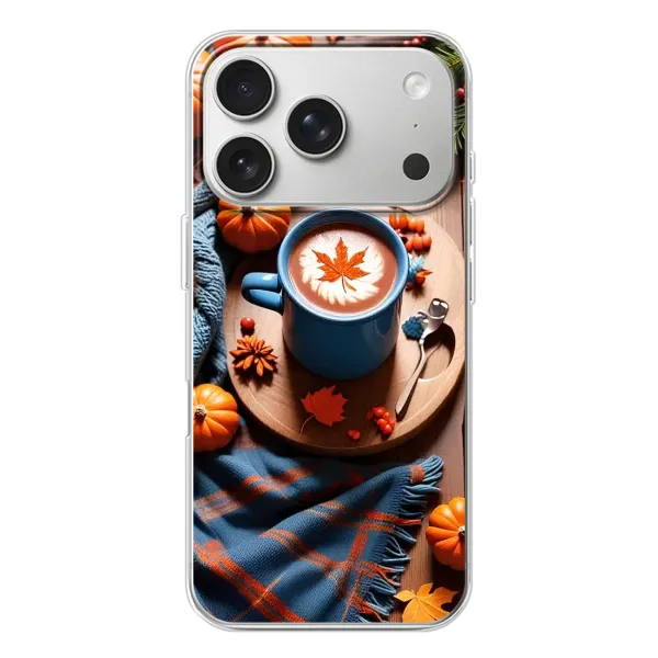 Чехол с принтом «Кофе и тыковки» для iPhone 17 Pro