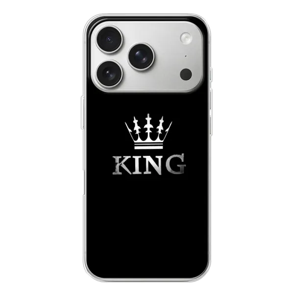 Чехол с принтом «KING» для iPhone 17 Pro