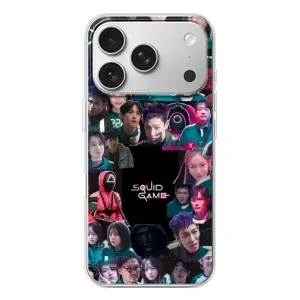 Чехол Гра в кальмара для iPhone 17 Pro (Коллаж Игра кальмара)