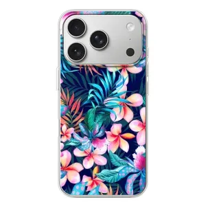 Чехол для Айфон 17 Pro - с принтом (Дизайнерские) (AlphaPrint) (Красочные цветы)