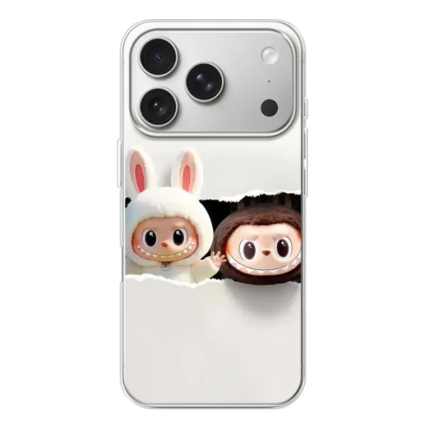 Чохол з принтом «Лабубу» для iPhone 17 Pro