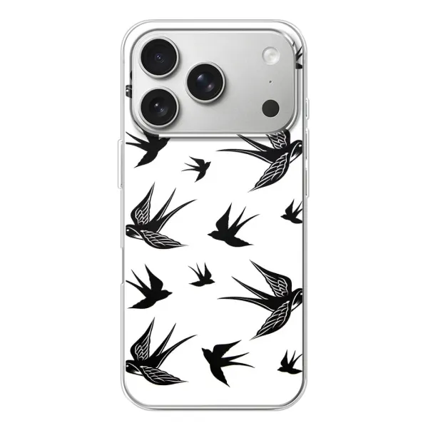 Чохол з принтом «Ластівки» для iPhone 17 Pro Чохол з принтом «Ластівки» для iPhone 17 Pro