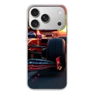 Чехол Формула1 на iPhone 17 Pro (Макларен на закате)