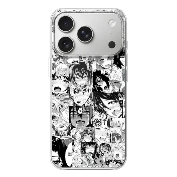 Чехол с принтом «Ahegao manga» для iPhone 17 Pro