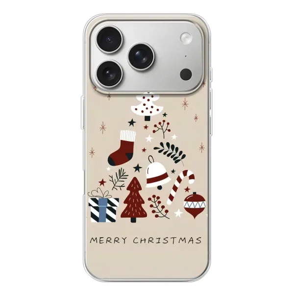 Чехол с принтом «Merry Christmas» для iPhone 17 Pro Чехол с принтом «Merry Christmas» для iPhone 17 Pro