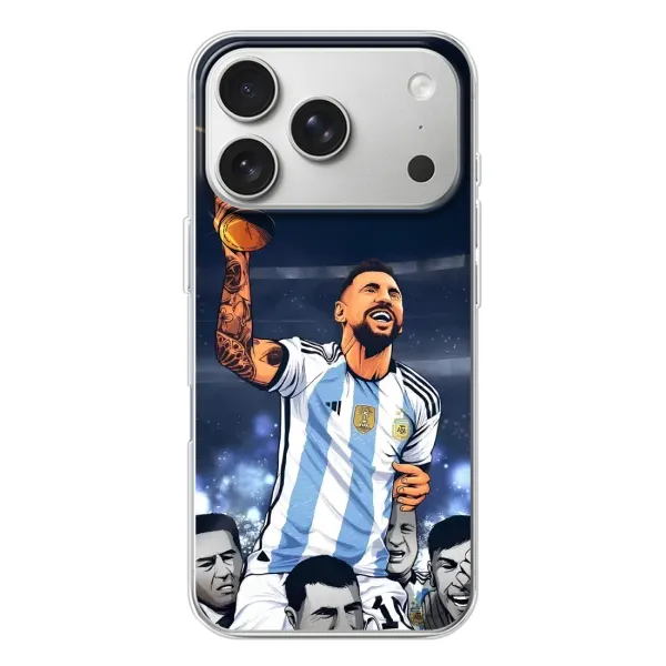 Чохол з принтом «Мессі з кубком» для iPhone 17 Pro