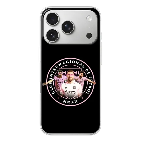 Чохол з принтом «Мессі в лого» для iPhone 17 Pro