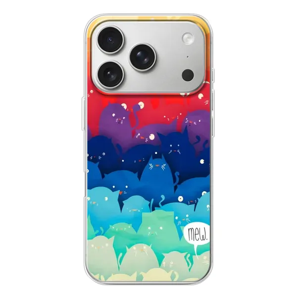 Чехол с принтом «Mew» для iPhone 17 Pro