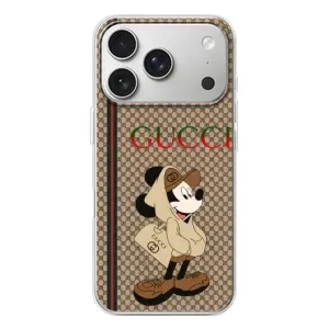 Чехлы ГУЧЧИ для Айфон 17 Pro (AlphaPrint) (Mickey GUCCI)