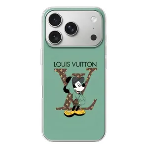 Чехлы Луи Витон для iPhone 17 Pro (AlphaPrint - LOUIS VUITTON) (Микки Маус LV)