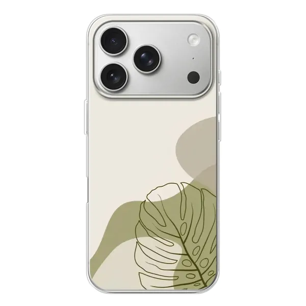 Чохол з принтом «Зелена монстера дизайн» для iPhone 17 Pro