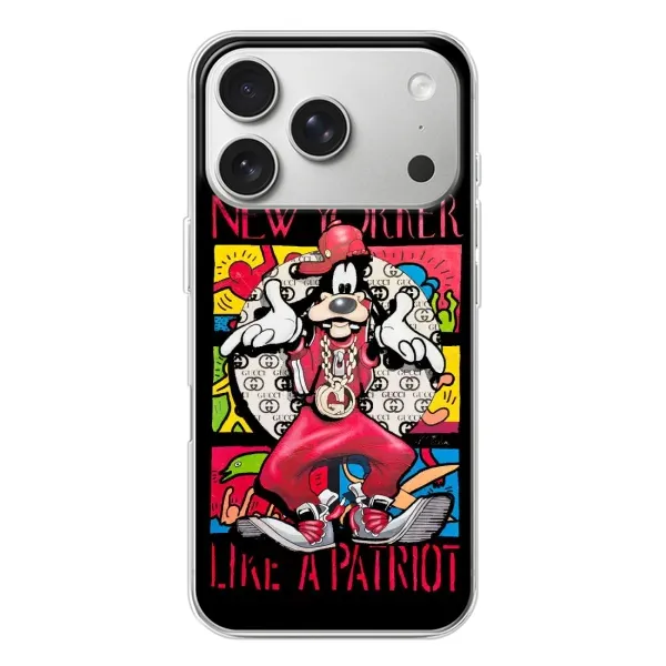 Чехол с принтом «Мультяшный Волк» для iPhone 17 Pro