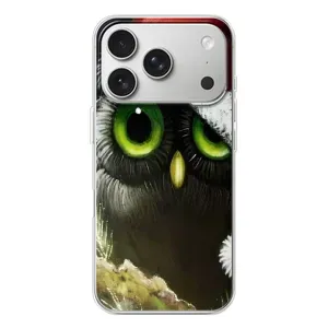 Новогодние Чехлы для Айфон 17 Pro (VPrint) (Новогодняя Сова)