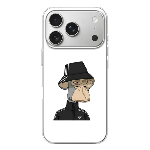 Чехол с принтом «обезьяна NFT Adidas» для iPhone 17 Pro