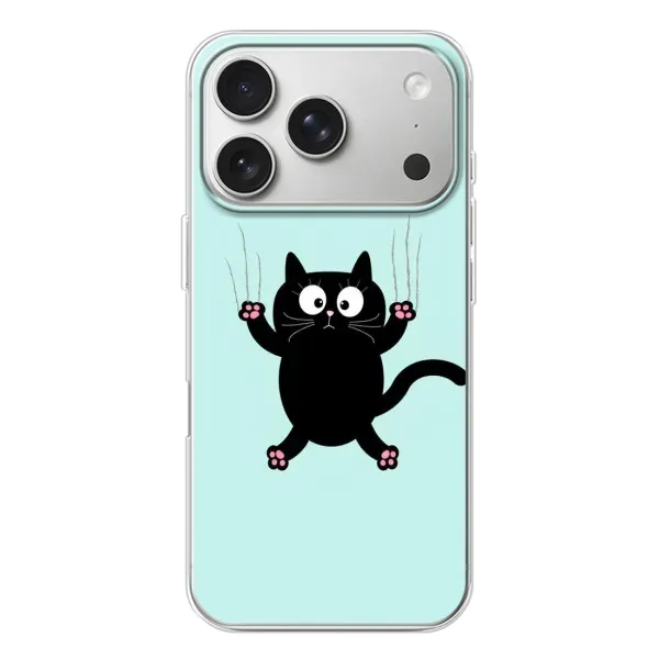 Чохол з принтом «Падаючий кіт» для iPhone 17 Pro
