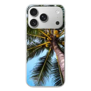 Силиконовый чехол с КАРТИНКАМИ лето для iPhone 17 Pro (AlphaPrint) (Пальма)