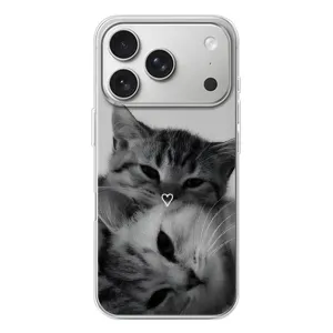 Чехол с рисунком кот на iPhone 17 Pro