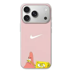 Чехол Губка Боб для Айфон 17 Pro (Патрик и Губка)