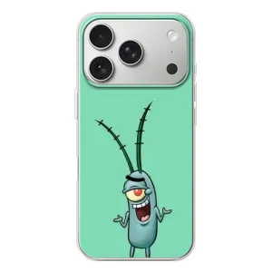 Чехол Губка Боб для Айфон 17 Pro (Персонаж Планктон)