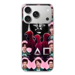 Чехол Гра в кальмара для iPhone 17 Pro (Участники Игра кальмара)