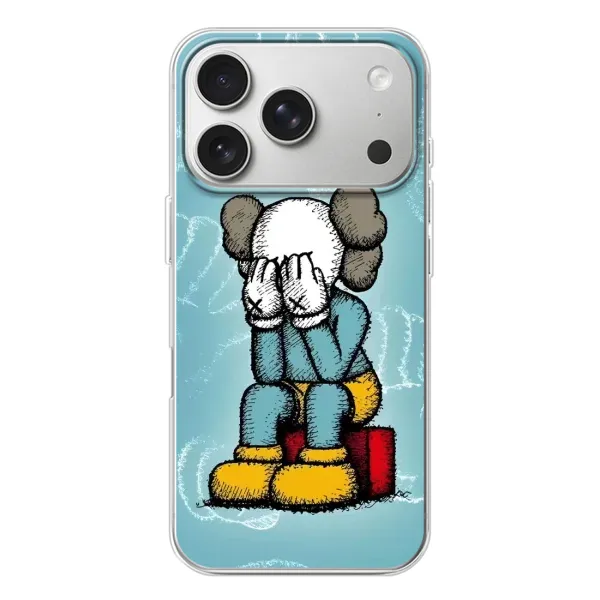 Чехол с принтом «Плач Bearbrick» для iPhone 17 Pro