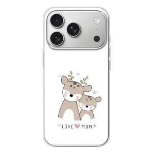 Чохли для мами на iPhone 17 Pro (Оленята мама і малюк)