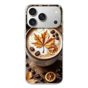 Чехол с уникальным дизайном «Осень с кофе» для iPhone 17 Pro (Пряный кофе)