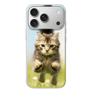 Чехлы с Котиками для iPhone 17 Pro (VPrint) (Прыжок кота)