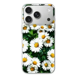 Чехол с картинкой (Стильные) для Айфон 17 Pro - (AlphaPrint) (Ромашки)