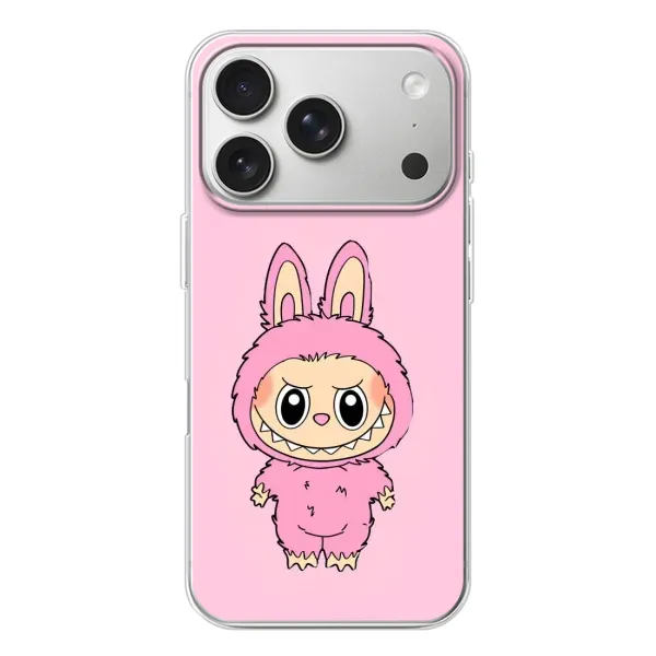 Чохол з принтом «Рожевий Лабубу» для iPhone 17 Pro
