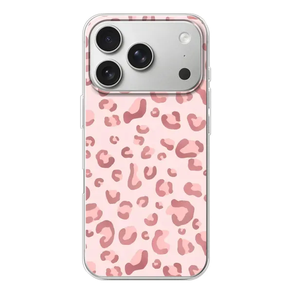 Чехол с принтом «Розовый леопард» для iPhone 17 Pro