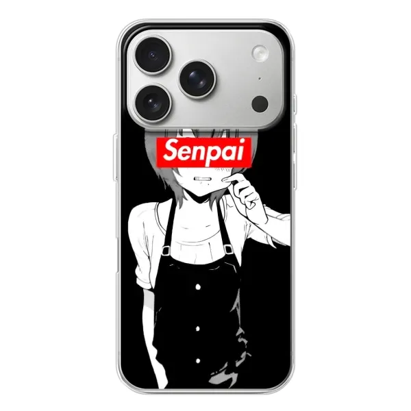 Чехол с принтом «Senpai» для iPhone 17 Pro