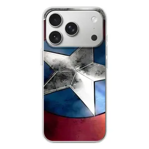 Чохол МАРВЕЛ для Айфон 17 Pro (AlphaPrint) (Щит Капітана Америки)