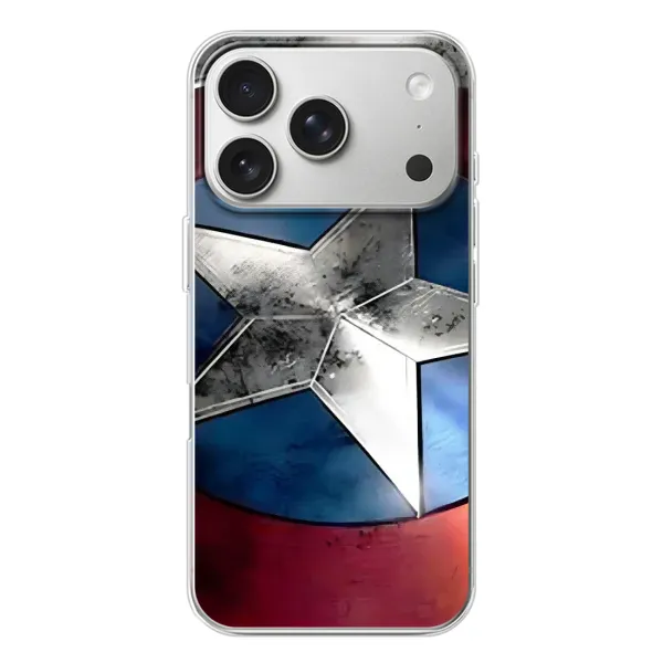 Чохол з принтом «Щит Капітана Америки» для iPhone 17 Pro Чохол з принтом «Щит Капітана Америки» для iPhone 17 Pro
