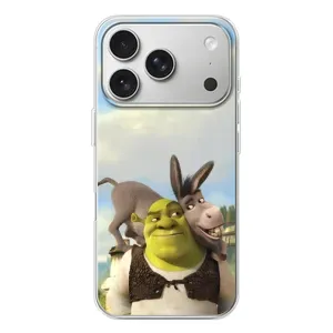Чохол з мультфільмом Шрек на iPhone 17 Pro (Шрек та Осел)