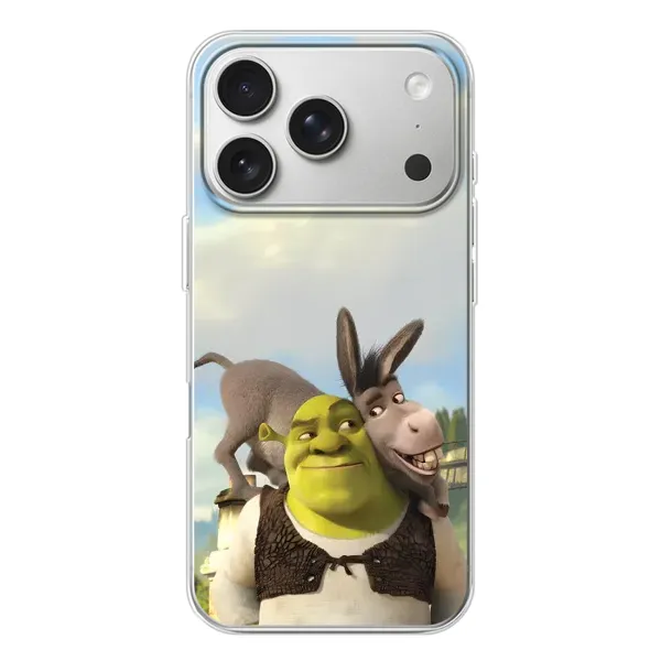 Чохол з принтом «Шрек та Осел» для iPhone 17 Pro